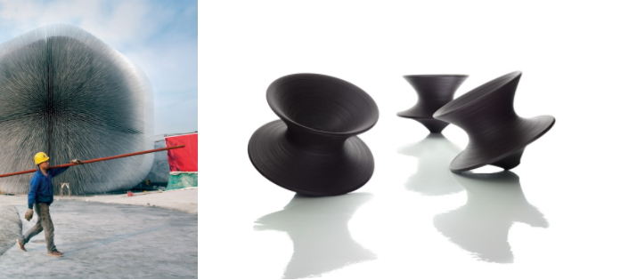 上海世博英國(guó)館。Photo credit: Daniele Mattioli ，注入成人童心的Spun Chair。Photo credit：Magis