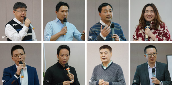 01_震旦3D事業(yè)部總經(jīng)理羅益光。02_軟銀中國(guó)資本高級(jí)投資經(jīng)理朱瑞星。03_昕健醫(yī)療技術(shù)有限公司創(chuàng)始人劉非博士。04_Nenui Group創(chuàng)始人吳迪。05_北京鎂伽機(jī)器人科技有限公司聯(lián)合創(chuàng)辦人&CMO喬志新。06_龍創(chuàng)汽車設(shè)計(jì)副總裁、航空事業(yè)部總監(jiān)岑崢。07_北京大學(xué)工業(yè)工程與管理系研究員、智能制造信息化管理領(lǐng)域資深專家馬國(guó)鈞。08_Datablau創(chuàng)始人&CEO王琤