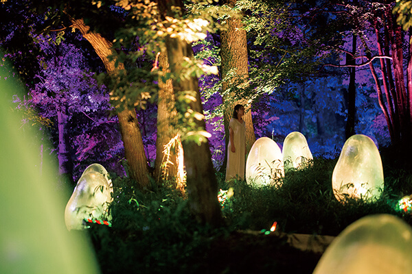福岡新成立的「teamLab+Forest」可使用手機app與展場進行互動