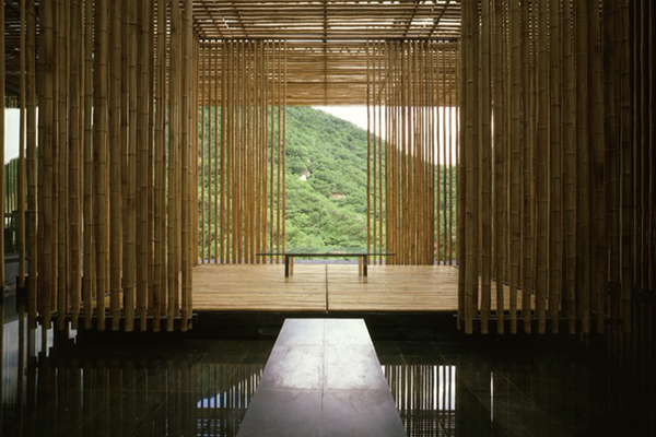 圖一：竹屋，隈研吾，北京，2002.04